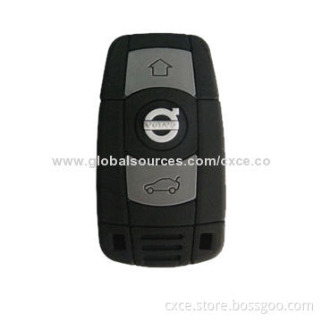 Custom USB Flash Disk with 256MB to 16GB Capacity, Car-key Style